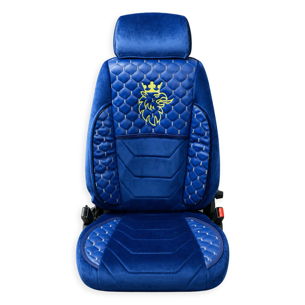 Чохол на сидіння UK KLF SCANIA R,G,P,S (2014-...) водить. пілот - пас. складаний, синій Чохол на сидіння UK KLF SCANIA R,G,P,S (2014-...) водить. пілот - пас. складаний, синій