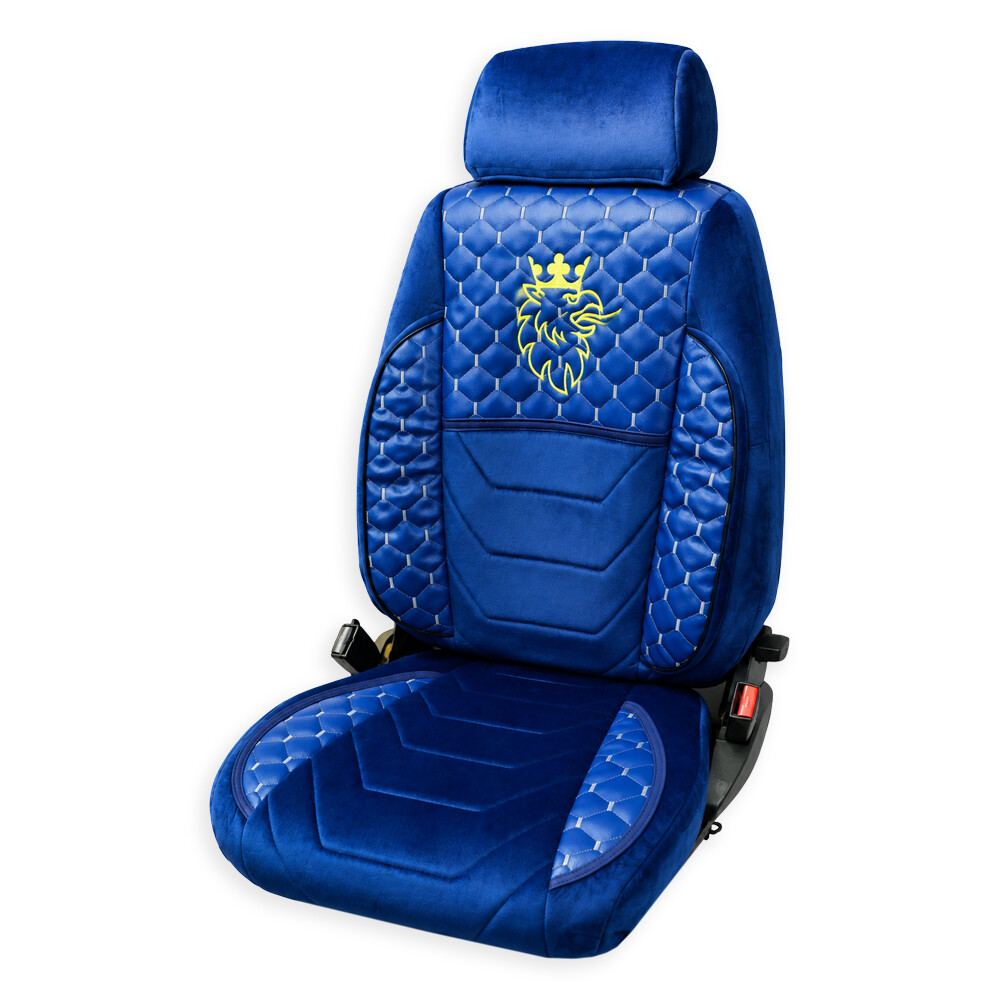 Чохол на сидіння UK KLF SCANIA R,G,P,S (2014-...) водить. пілот - пас. складаний, синій Чохол на сидіння UK KLF SCANIA R,G,P,S (2014-...) водить. пілот - пас. складаний, синій