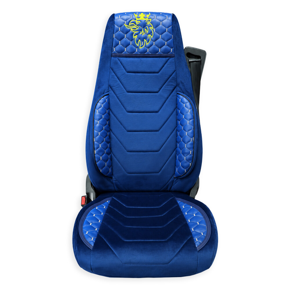 Чохол на сидіння UK KLF SCANIA R,G,P,S (2014-...) водить. пілот - пас. складаний, синій Чохол на сидіння UK KLF SCANIA R,G,P,S (2014-...) водить. пілот - пас. складаний, синій