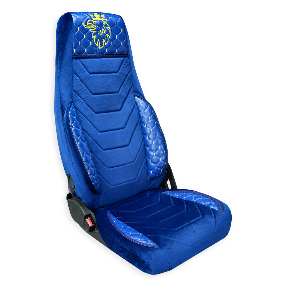 Чохол на сидіння UK KLF SCANIA R,G,P,S (2014-...) водить. пілот - пас. складаний, синій Чохол на сидіння UK KLF SCANIA R,G,P,S (2014-...) водить. пілот - пас. складаний, синій