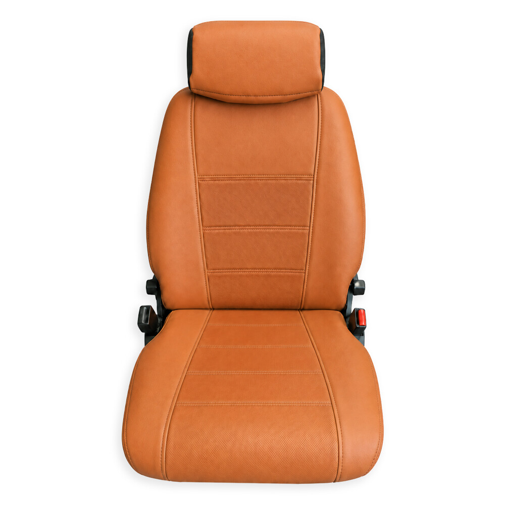 Чохол для сидіння Perfo-ECO SCANIA R,G,P,S (2014-...) водить. моноліт – пас. складне, св. коричневий