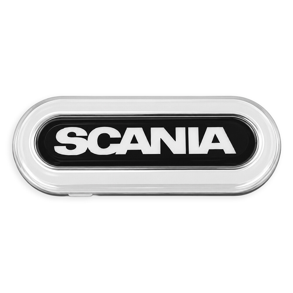 Фонарь габаритный NEON с логотипом "SCANIA"белый \с креплением \