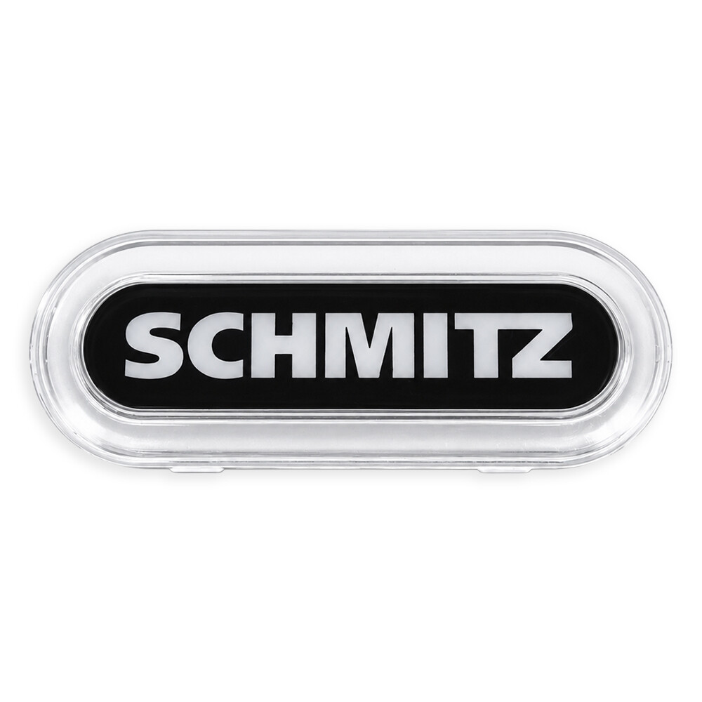 Ліхтар габаритний NEON з логотипом "SCHMITZ" білий з кріпленням