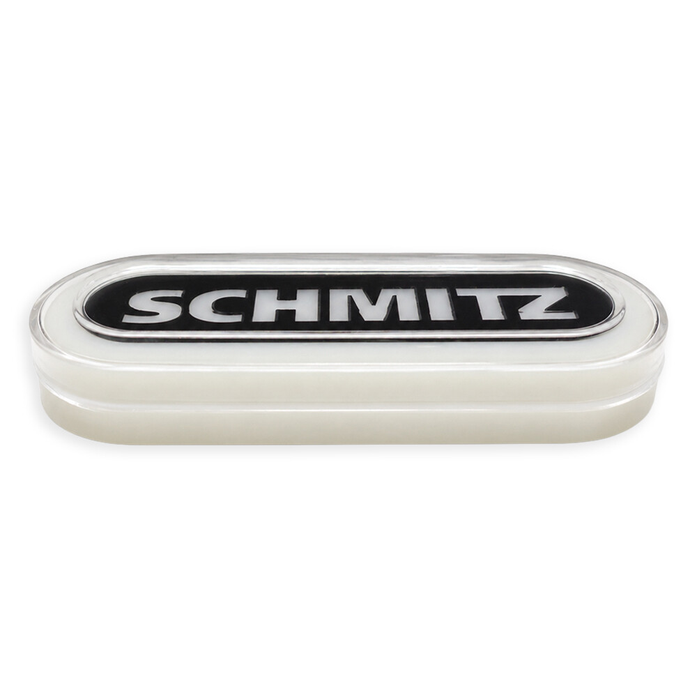 Ліхтар габаритний NEON з логотипом "SCHMITZ" білий з кріпленням