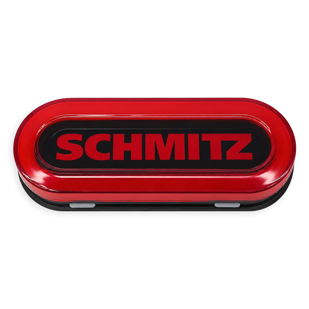 Ліхтар габаритний NEON з логотипом "SCHMITZ" червоний \з кріпленням \