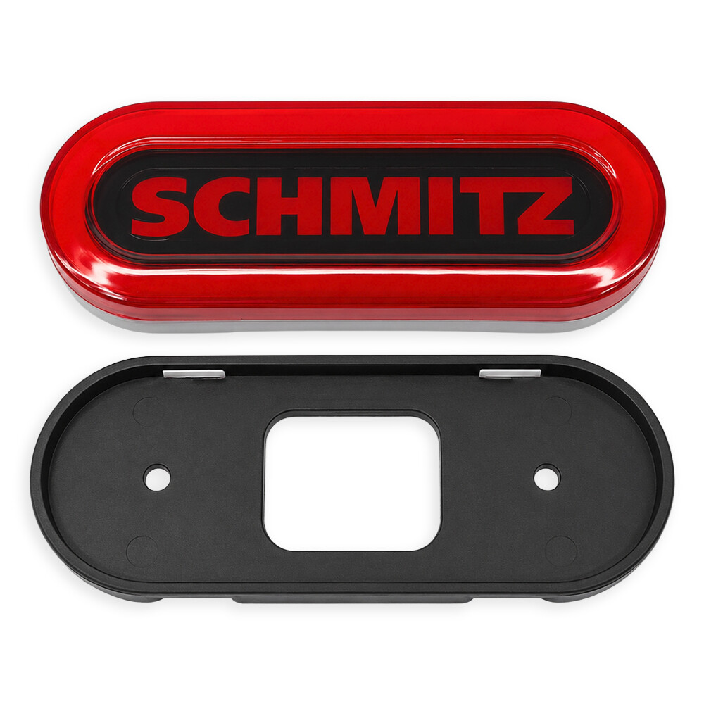 Ліхтар габаритний NEON з логотипом "SCHMITZ" червоний \з кріпленням \