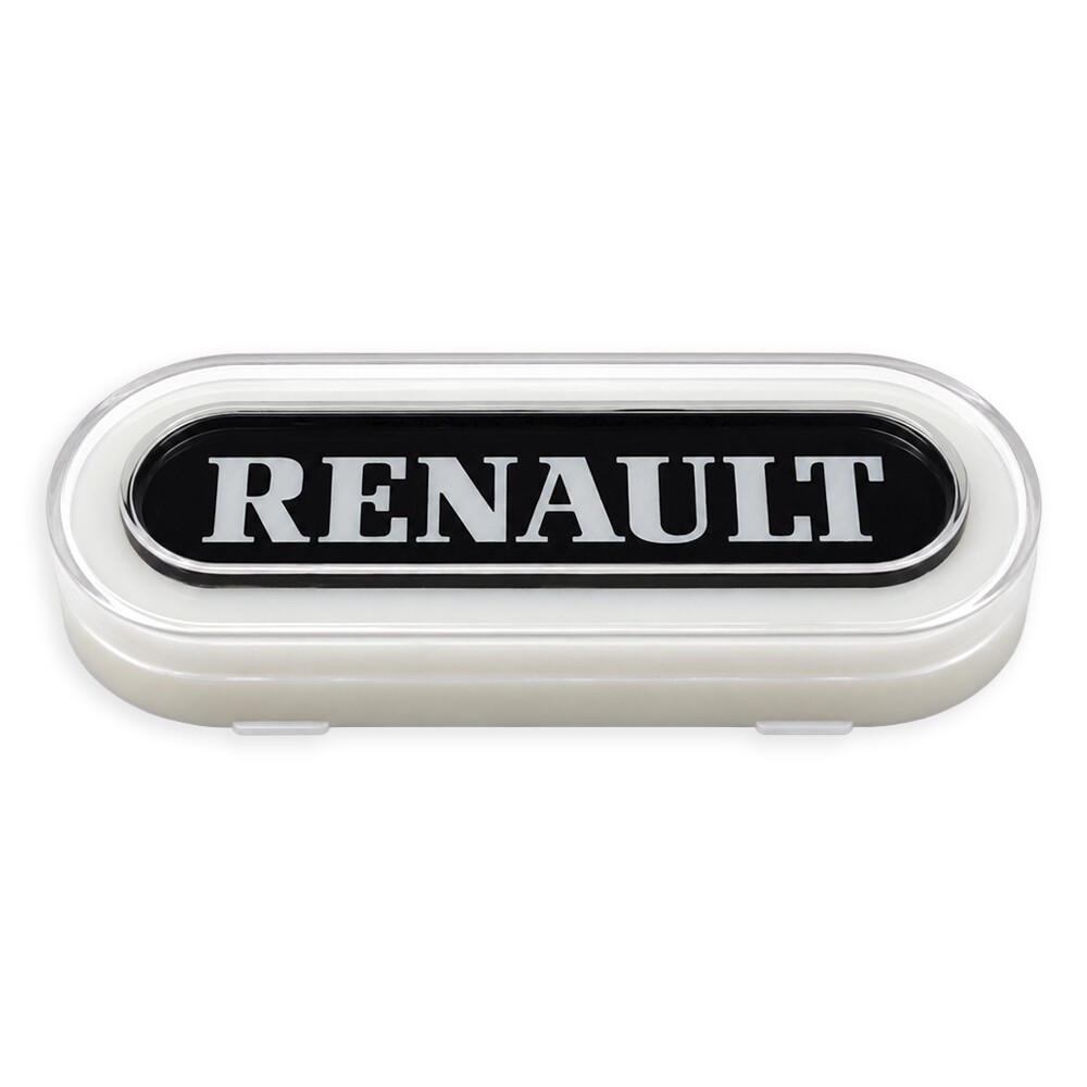 Ліхтар габаритний NEON з логотипом "RENAULT" білий з кріпленням