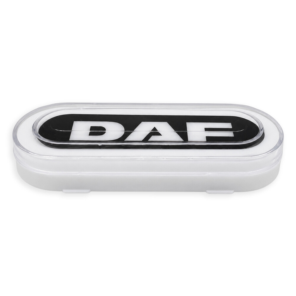 Ліхтар габаритний NEON з логотипом "DAF" білий з кріпленням