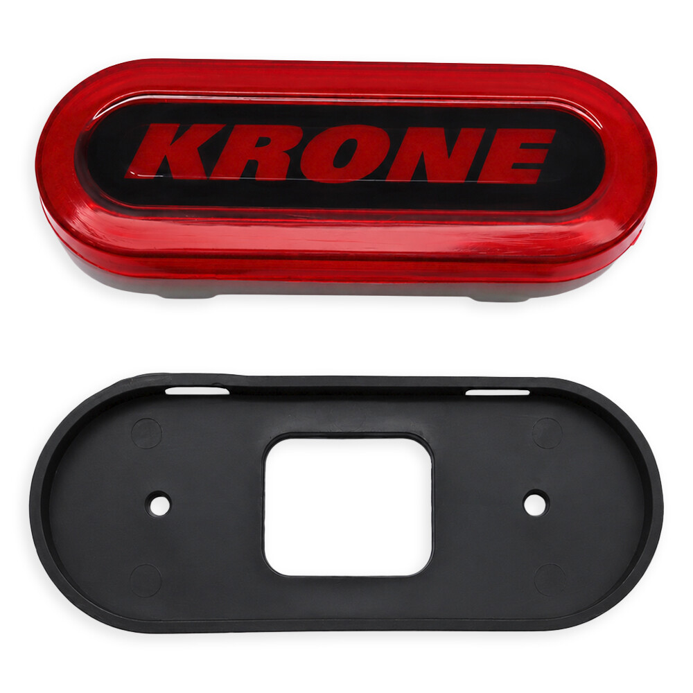 Ліхтар габаритний NEON з логотипом "KRONE" червоний \з кріпленням \