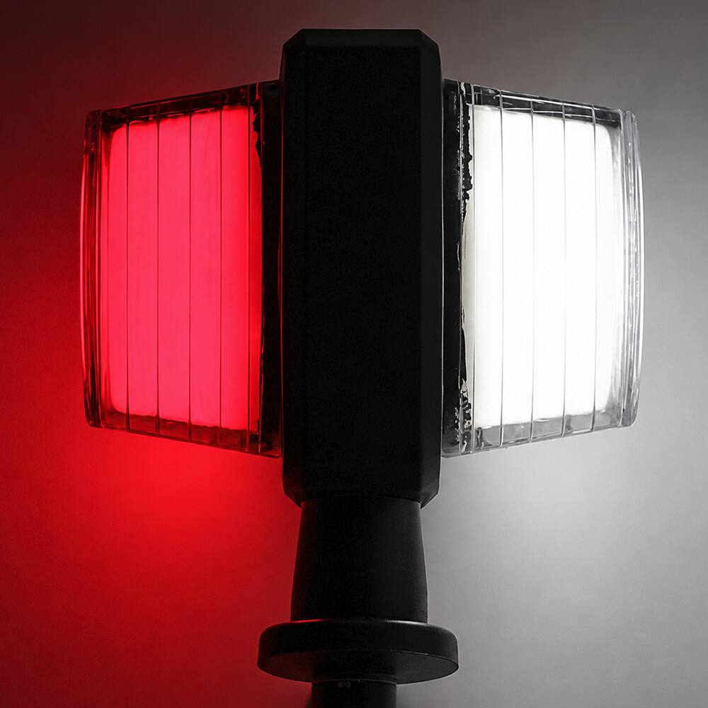 Додатковий габаритний сигнальний ліхтар 24V червоно-білий "NEON"