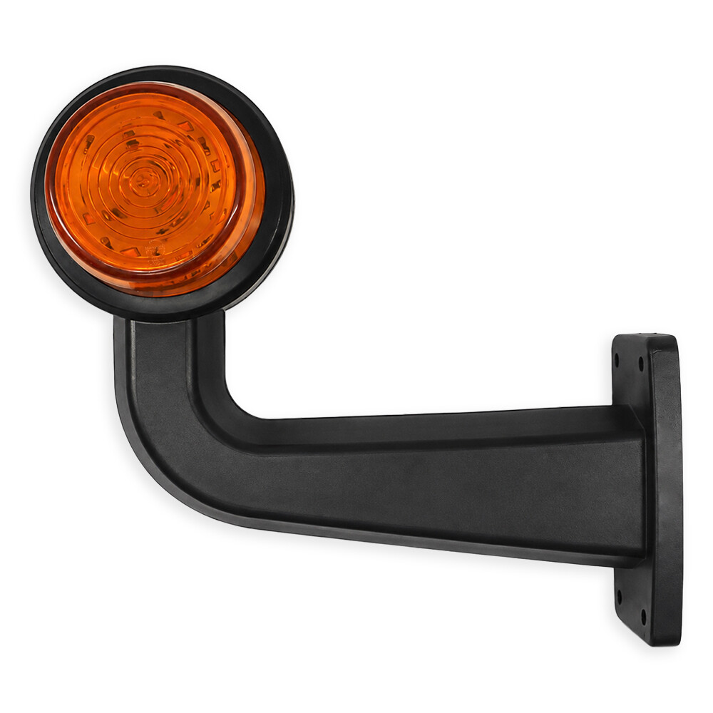 Ліхтар габаритний ріг; червоно-жовтий; LED; 12-24V; кривий 20 см (F.PLAS)