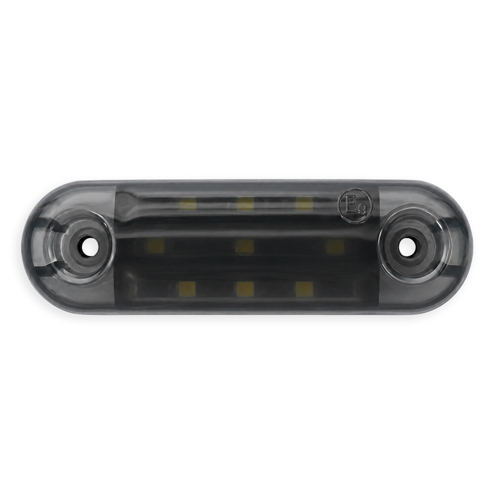 Ліхтар габаритний LED 9; жовтий SMOKE; 12-24V