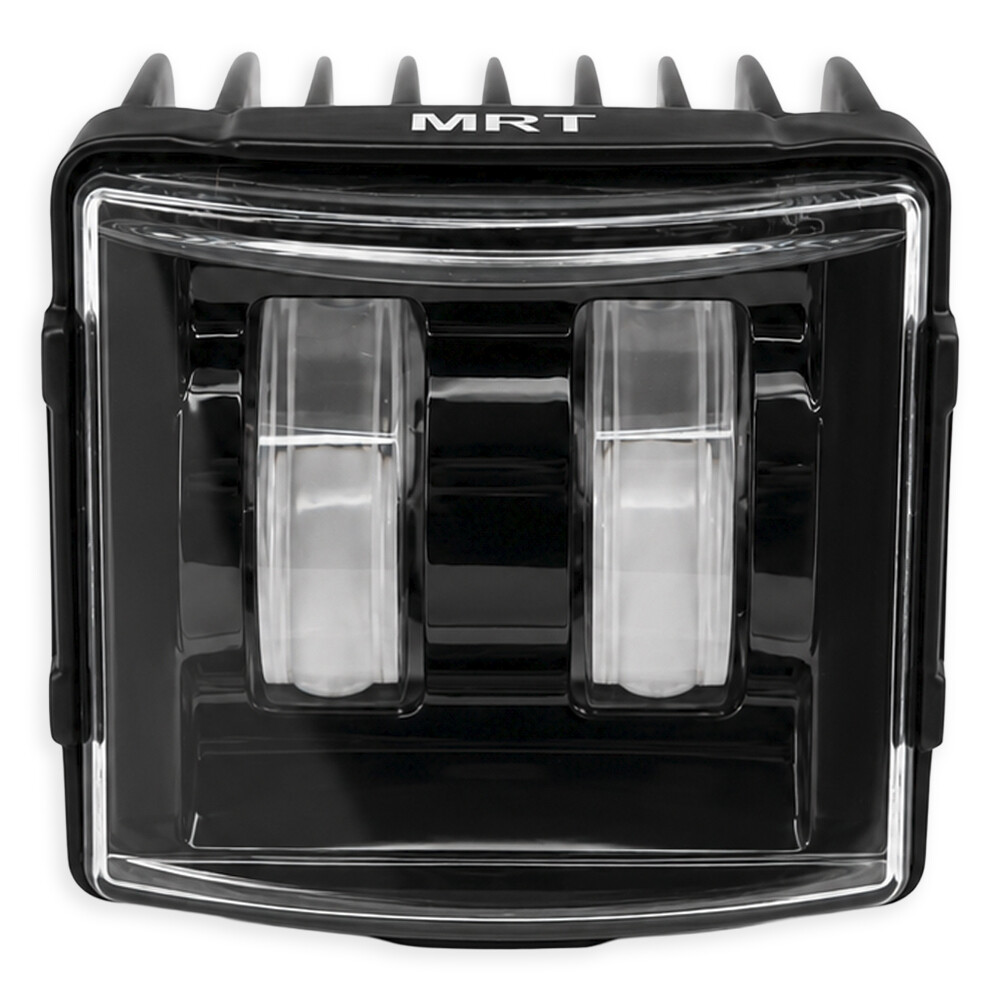 Фара універсальна діодна LED 24V (2 діоди 20W біле+жовте світло квадратна-85*78*88)