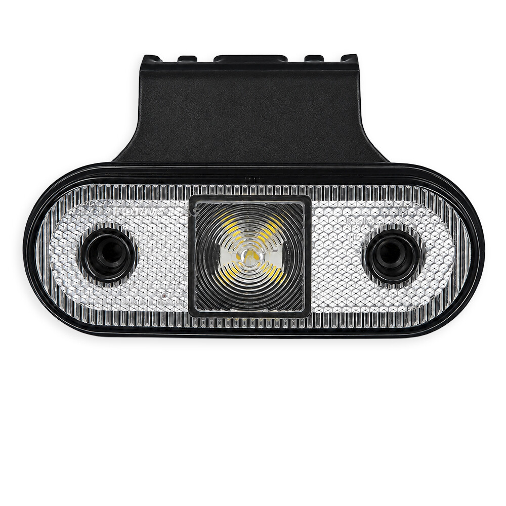 Ліхтар габаритний LED 4 білий 12-24V з кріпленням 119*47