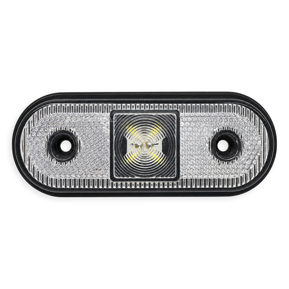 Ліхтар габаритний LED 4 білий 12-24V з кріпленням 119*47