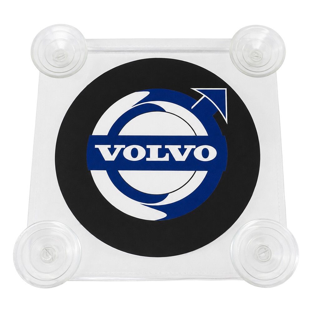 Табличка діодна VOLVO квадрат; чорна; 24V; 160*160 мм
