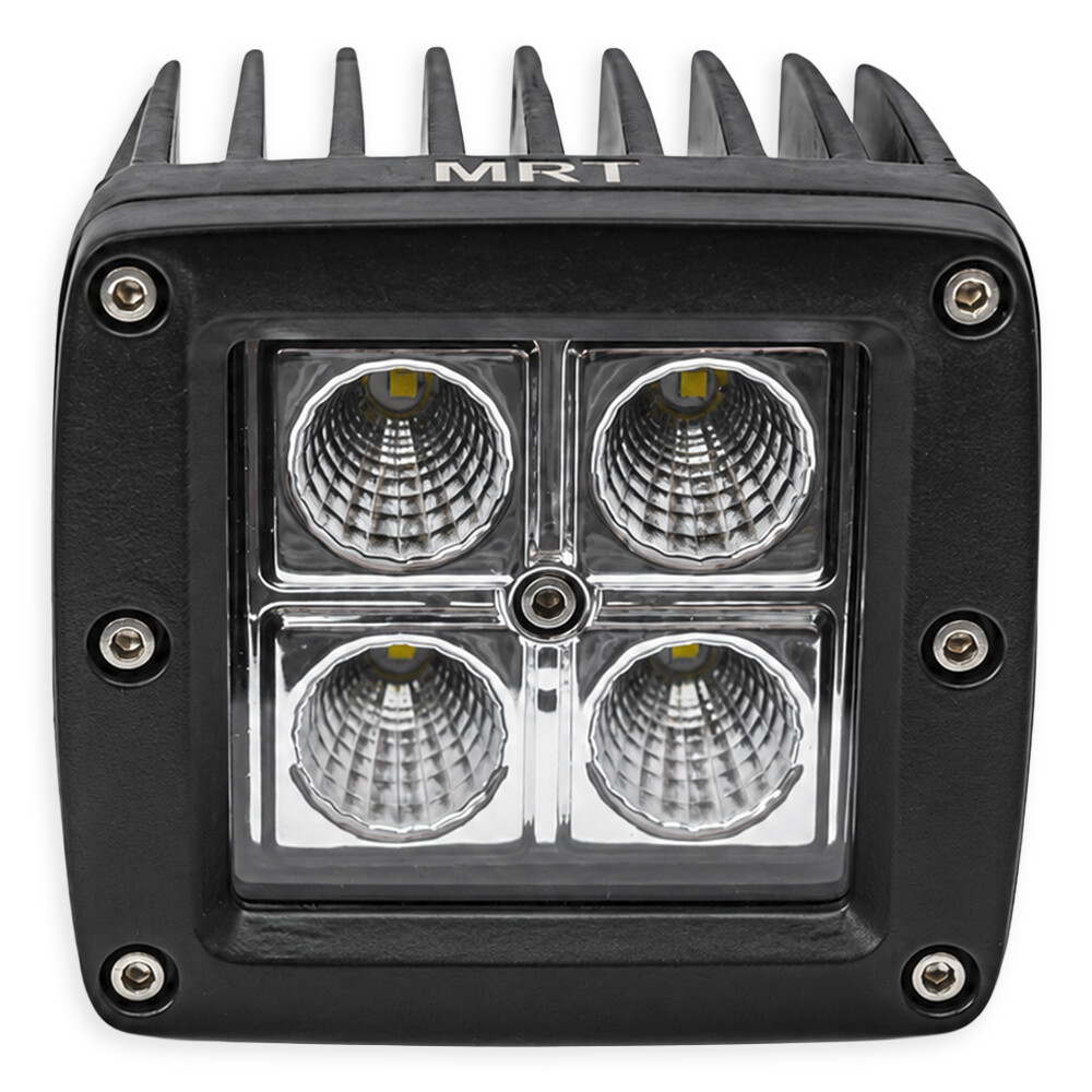 Фара универсальная диодная LED 24V (4 диода 40W -белый свет квадратная-82*75*69)