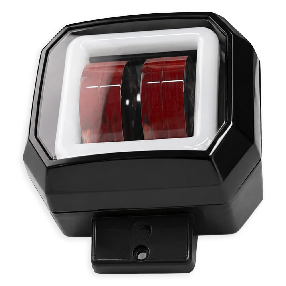 Фара універсальна діодна LED 3-32V (2 лінзи 20W квадратна ДХО) Фара універсальна діодна LED 3-32V (2 лінзи 20W квадратна ДХО)