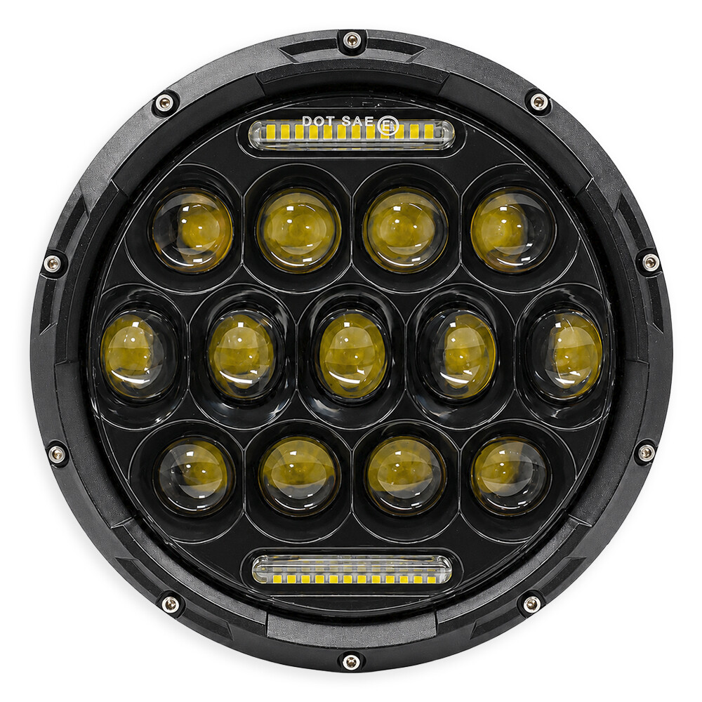 Фара універсальна діодна LED (80W ближній + дальній + ДХО)