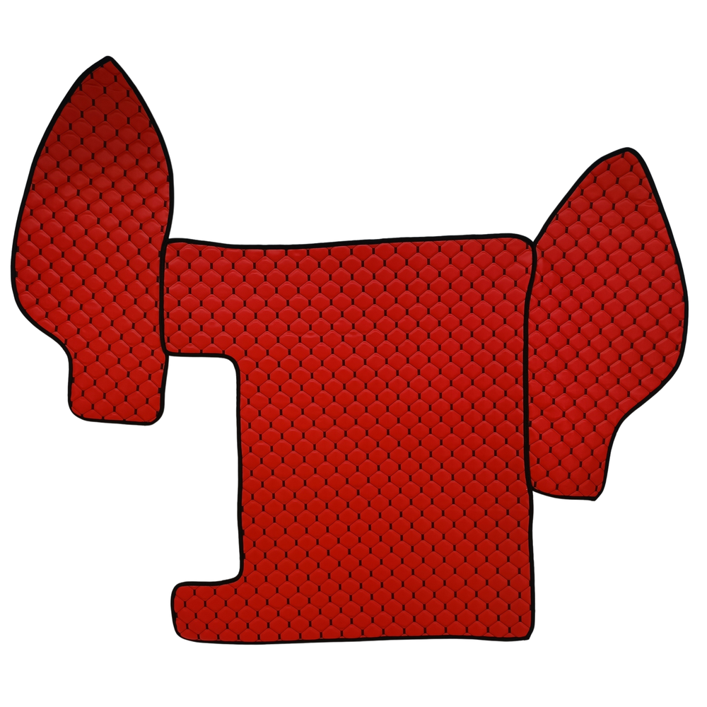 Коврик Экокожа RENAULT Premium 2002-2005;АКПП,МКПП, красный,