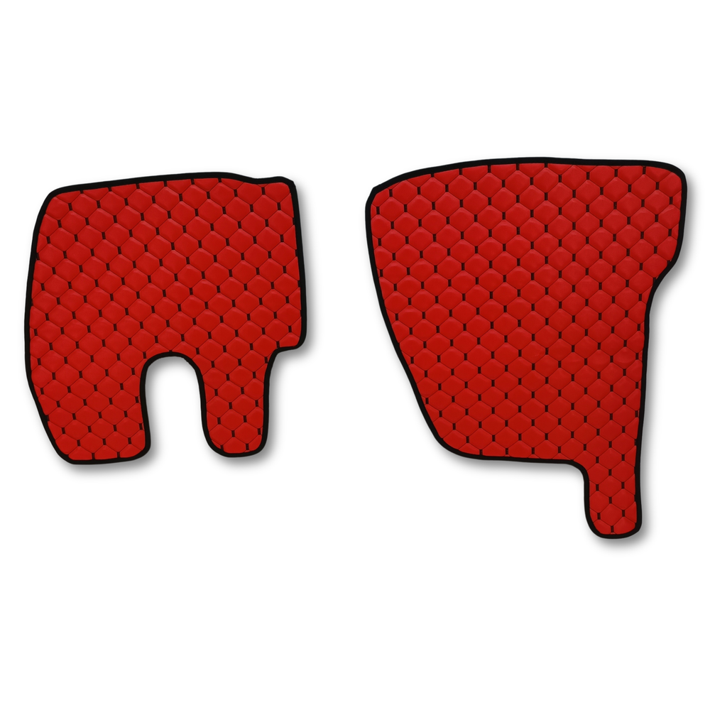 Коврик Экокожа RENAULT Premium 2002-2005;АКПП,МКПП, красный,