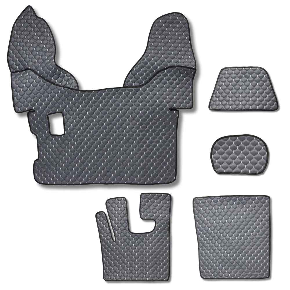 Килимок Екошкіра DAF XF106 c 2013; МКПП, сірий, Килимок Екошкіра DAF XF106 c 2013; МКПП, сірий,