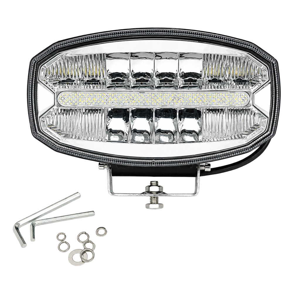Фара дод. c LED підсв. 240*140мм 9-32 V 80 W 4500 К Фара дод. c LED підсв. 240*140мм 9-32 V 80 W 4500 К