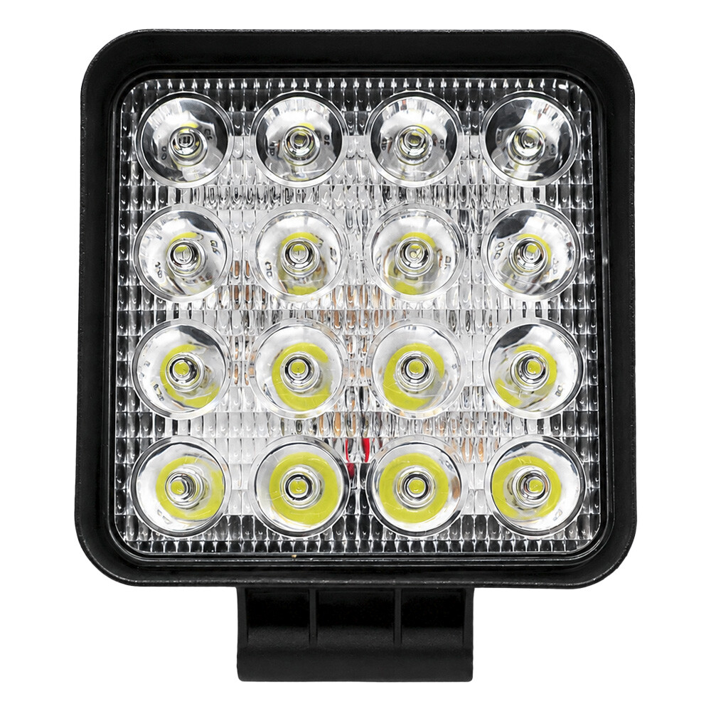 Фара додаткова LED (48ват 16 діод) \квадрат\корпус широкий\