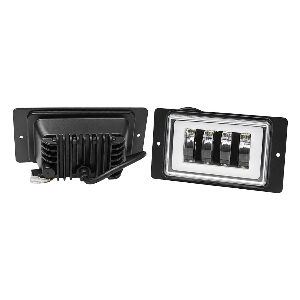 Фара протитуманна ВАЗ 2110, 2111, 2112, 2113, 2114, 2115 LED 12-24V (4 лінзи 80W ДХО) (MRT)