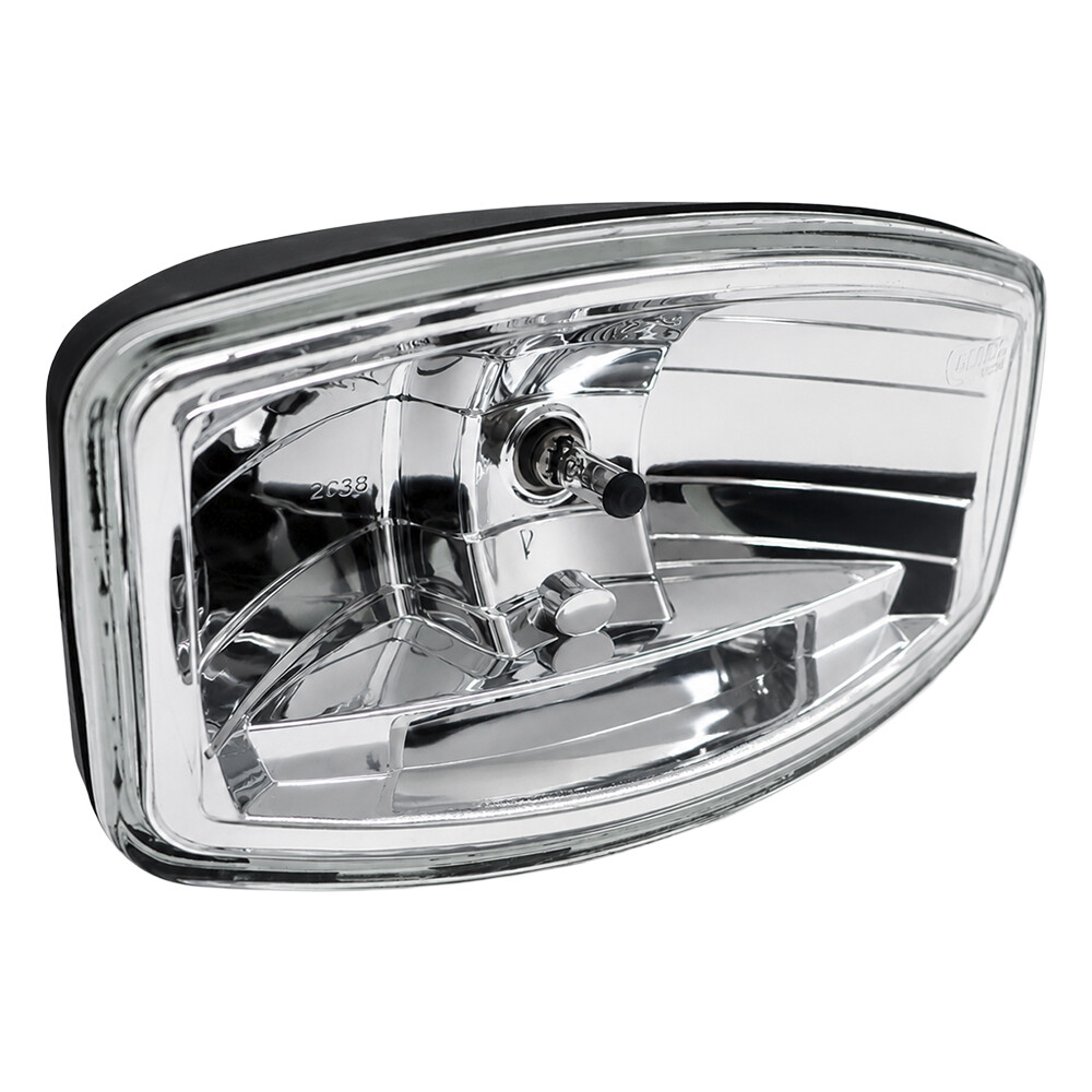 Фара дод. 245*161мм H7 24V з LED підсв. (жовта)
