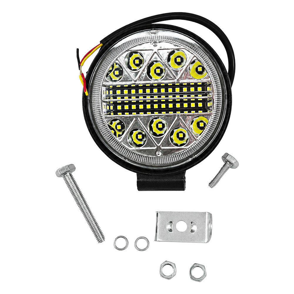 Фара універсальна діодна LED(38 діодів корпус круглий метал)