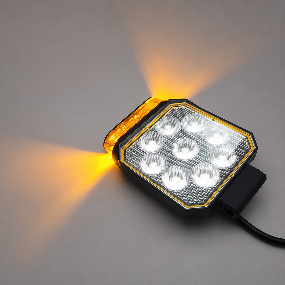 Фара діодна LED 24V з проблисковим маячком Фара діодна LED 24V з проблисковим маячком