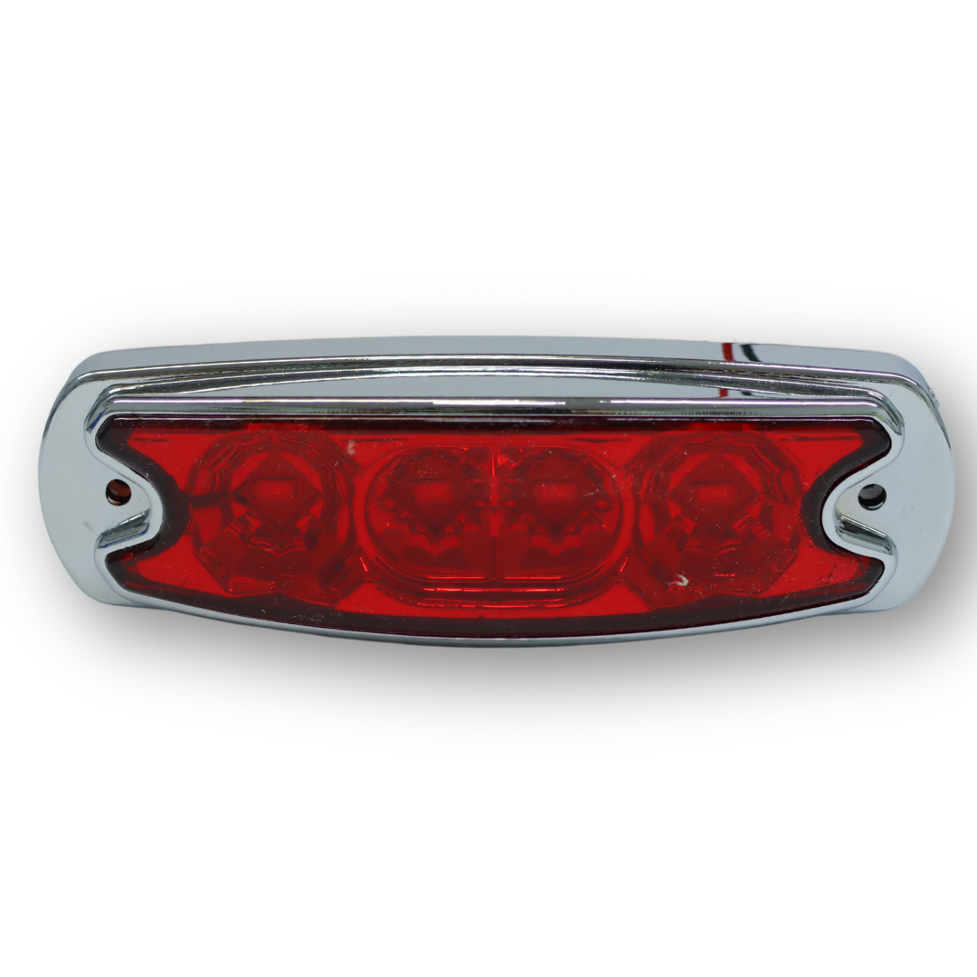 Фонарь декоративный диодный 4LED 24V красн.