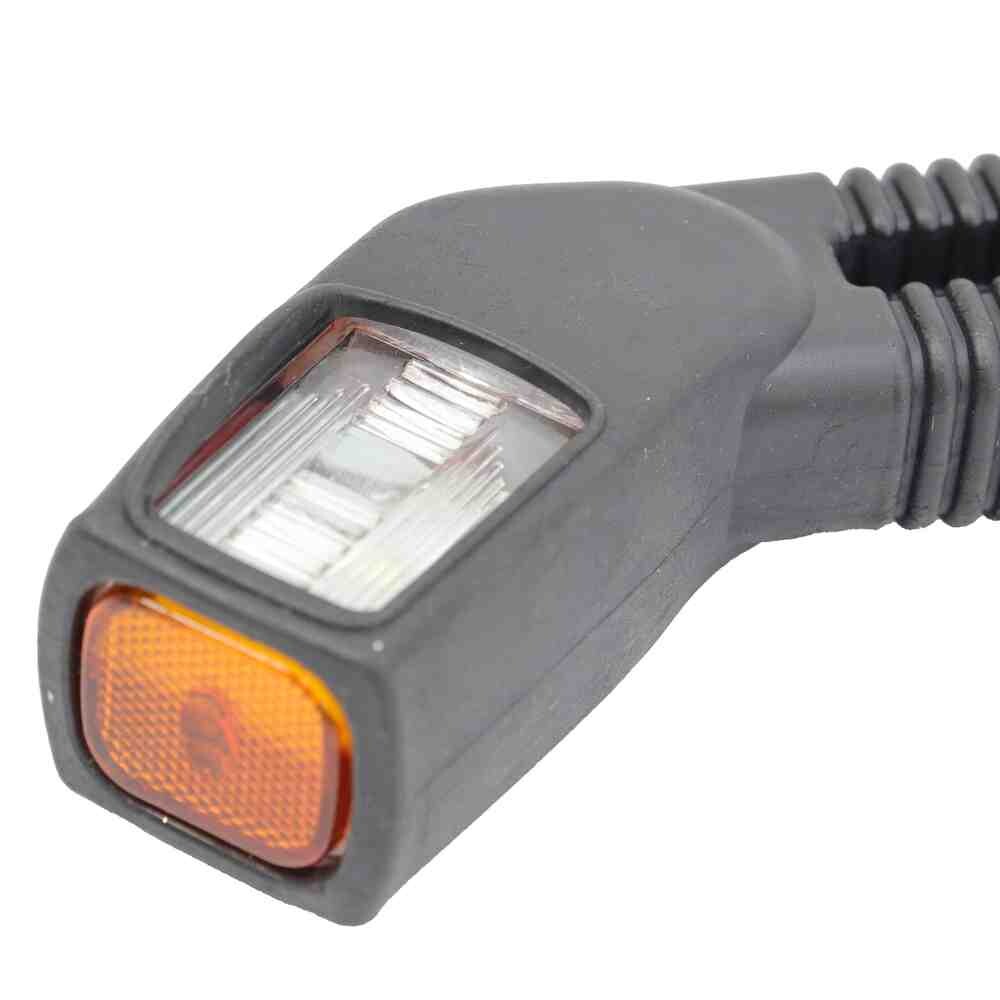 Фонарь габаритный рог трехцветный диодный 19см прозрачный \GERAY\ Фонарь габаритный рог трехцветный диодный 19см прозрачный \GERAY\