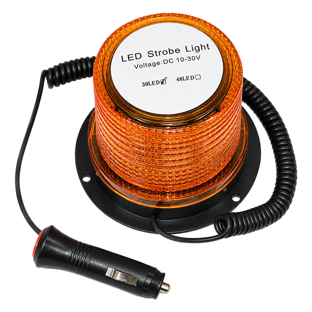 Маячок помаранчевий LED 12-24V з Магнітним кріпленням низький Маячок помаранчевий LED 12-24V з Магнітним кріпленням низький
