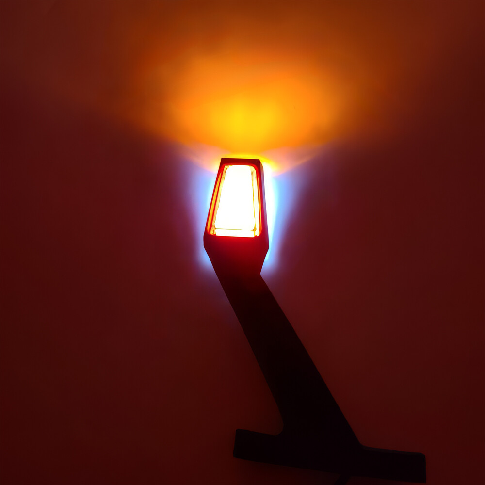 Ліхтар габаритний ріг, двокольоровий, NEON 24V, великий