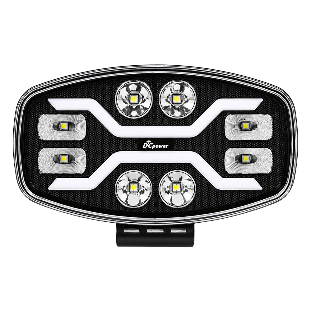 Фара DCPower LED 10-30 V (універсальна дальнє світло овальна з функцією привітання)
