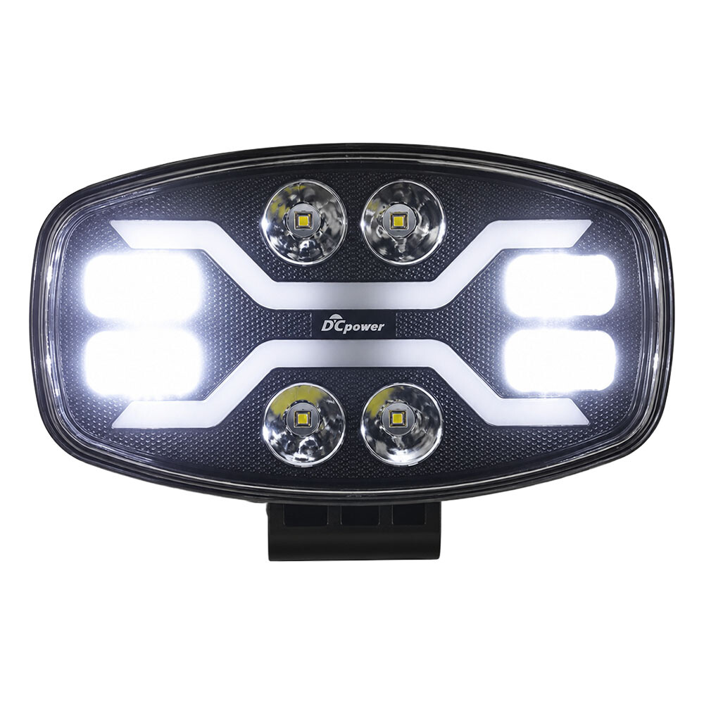 Фара DCPower LED 10-30 V (універсальна дальнє світло овальна з функцією привітання)