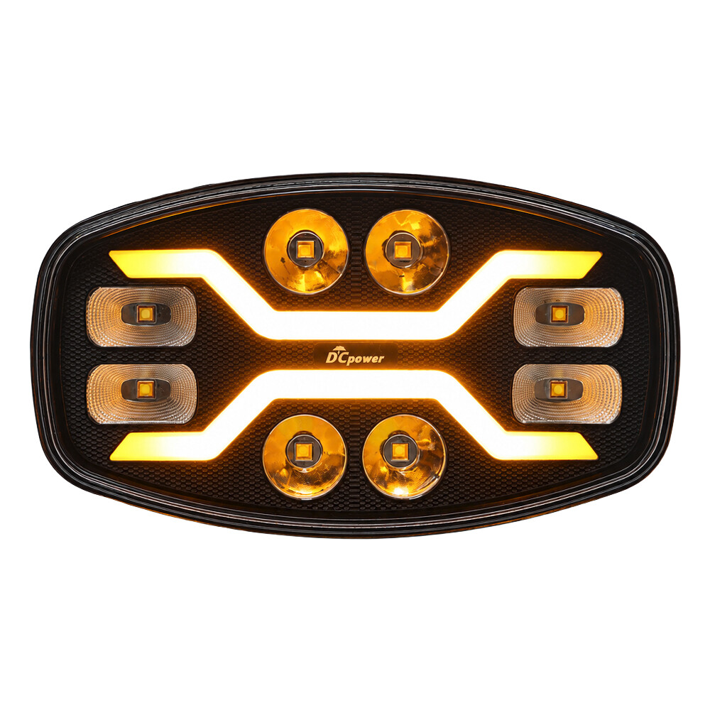 Фара DCPower LED 10-30 V (універсальна дальнє світло овальна з функцією привітання)