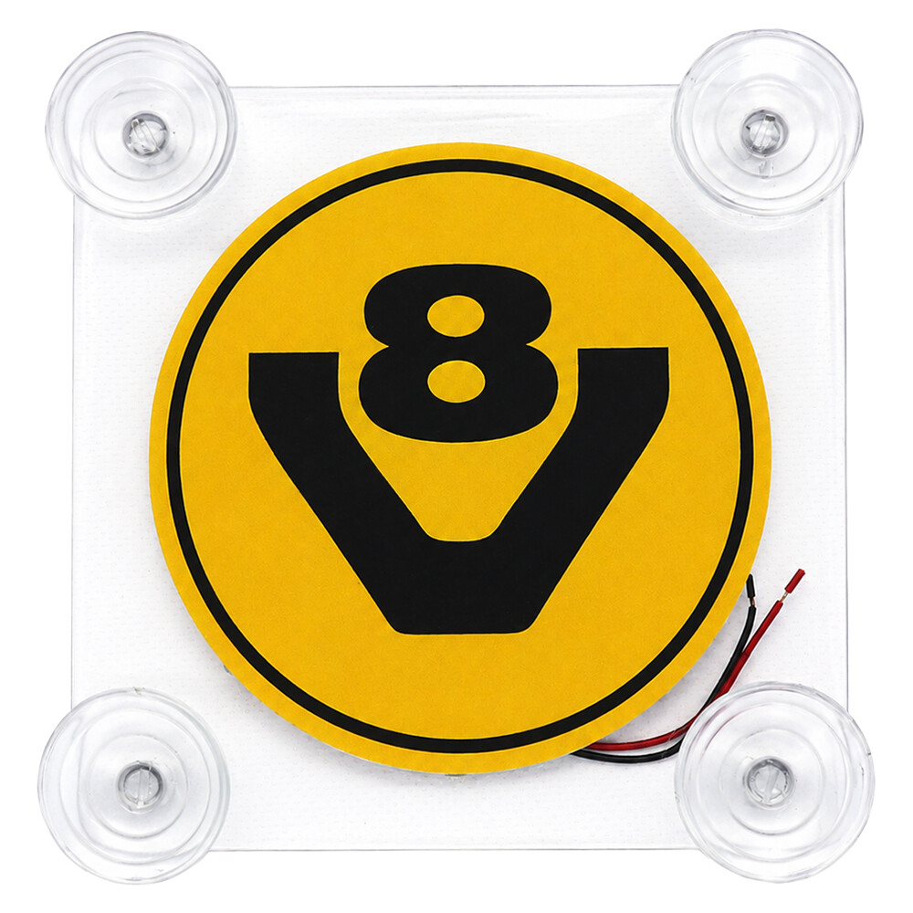 Табличка діодна V8 квадрат; жовта; 24V; 160*160 мм