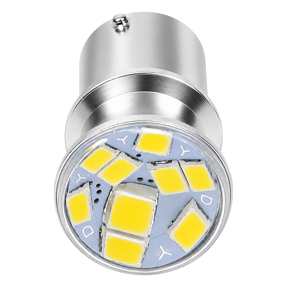 Лампочка LED FLASH 24V 9SMD біла\стробоскоп BA15s