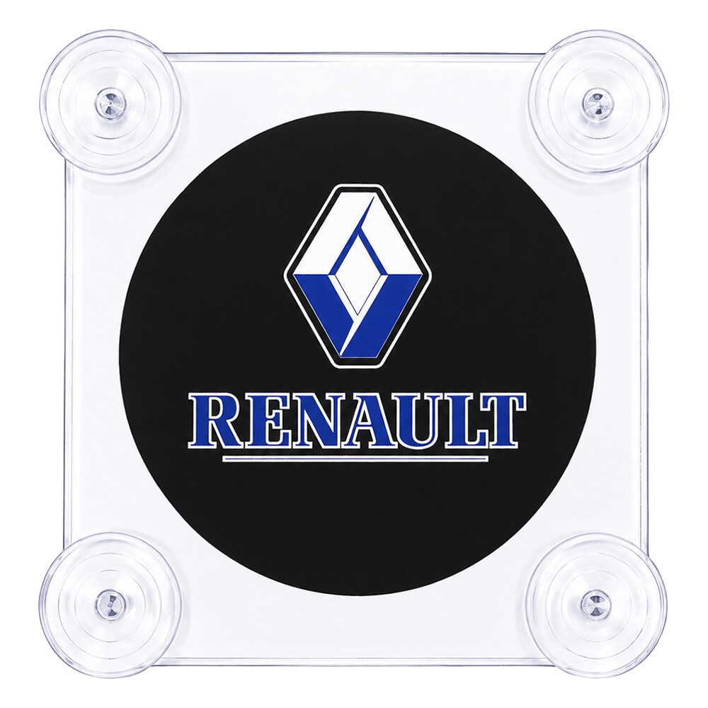 Табличка диодная RENAULT квадрат; черная; 24V; 160*160 мм
