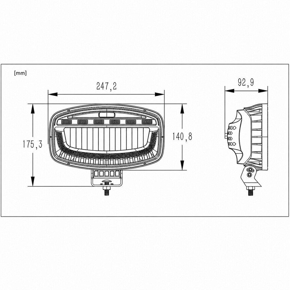 Фара диодная LED 24V с проблесковым маячком Фара диодная LED 24V с проблесковым маячком