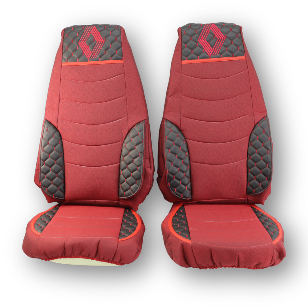 Чохол на сидіння KILIFI Renault Magnum (2001-2013) водій, пасажир поворотне сидіння, Червоний Чохол на сидіння KILIFI Renault Magnum (2001-2013) водій, пасажир поворотне сидіння, Червоний