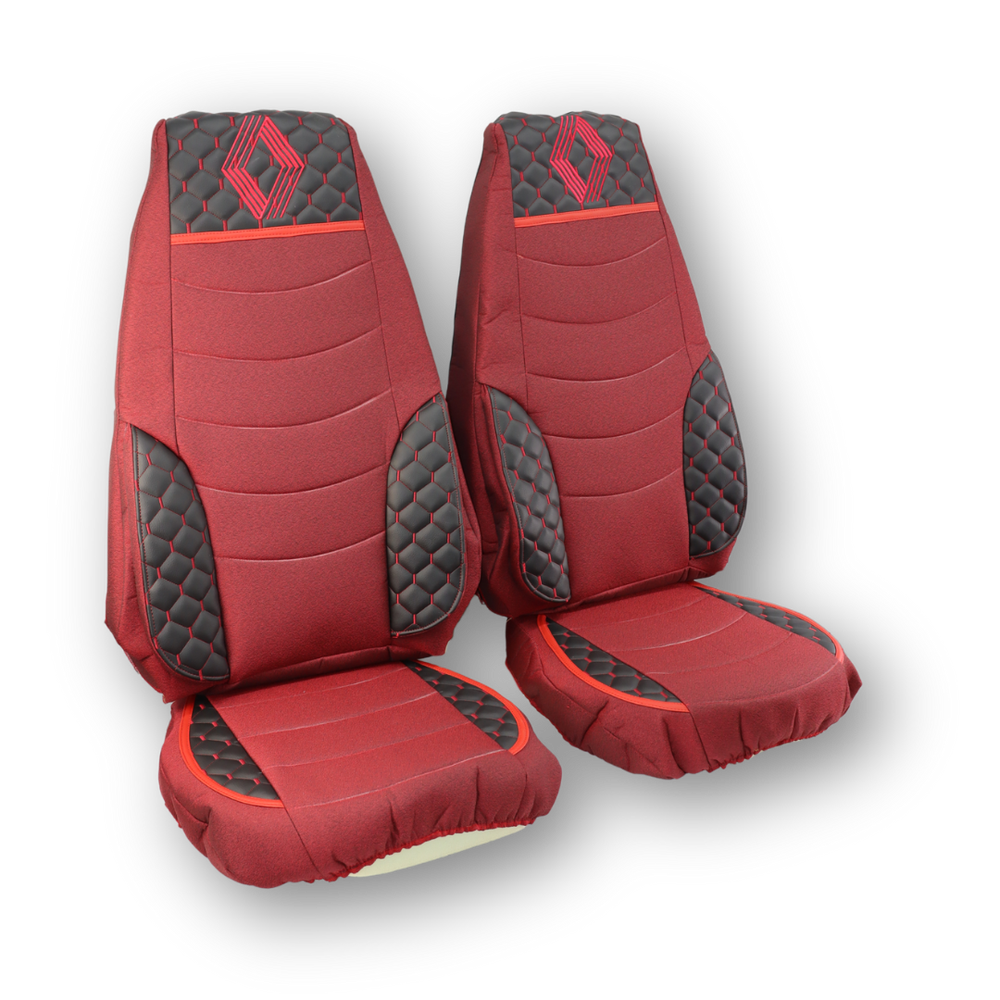 Чохол на сидіння KILIFI Renault Magnum (2001-2013) водій, пасажир поворотне сидіння, Червоний Чохол на сидіння KILIFI Renault Magnum (2001-2013) водій, пасажир поворотне сидіння, Червоний