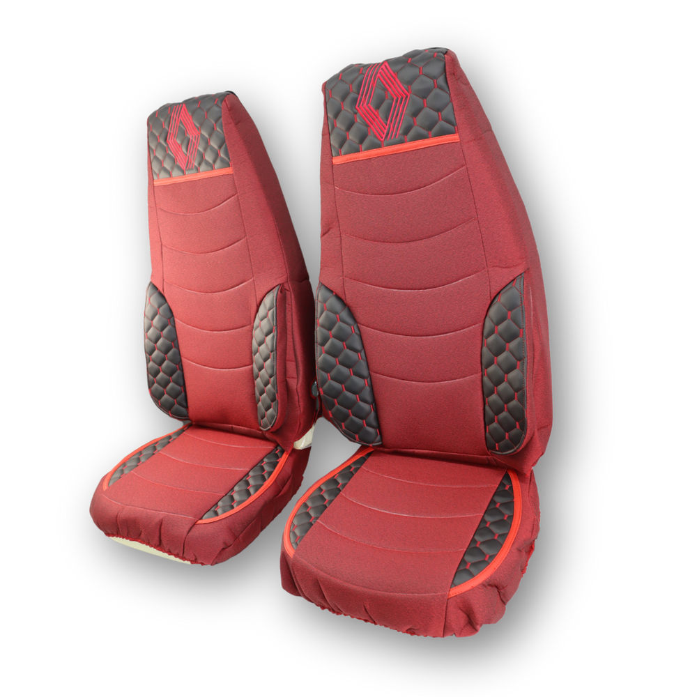 Чохол на сидіння KILIFI Renault Magnum (2001-2013) водій, пасажир поворотне сидіння, Червоний Чохол на сидіння KILIFI Renault Magnum (2001-2013) водій, пасажир поворотне сидіння, Червоний