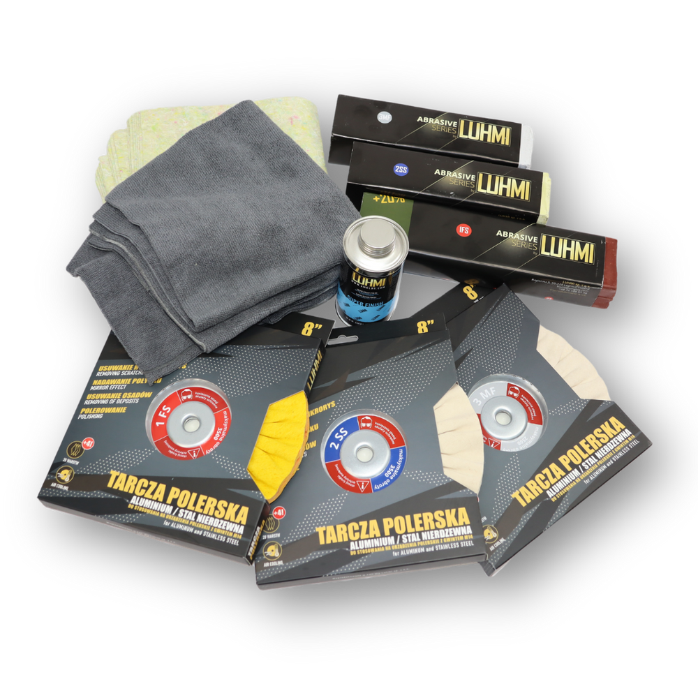 Набор 3 Step Box для трехэтапной полировки алюмини LUHMI Набор 3 Step Box для трехэтапной полировки алюмини LUHMI