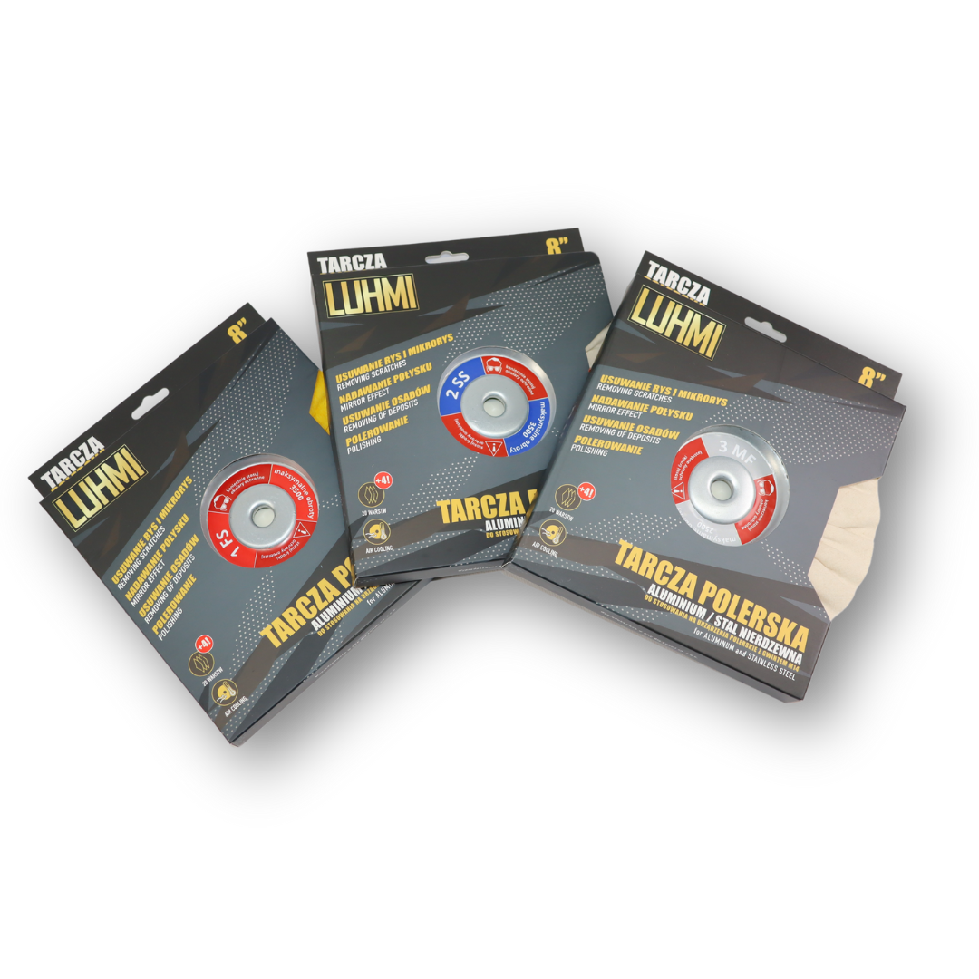 Набор 3 Step Box для трехэтапной полировки алюмини LUHMI Набор 3 Step Box для трехэтапной полировки алюмини LUHMI