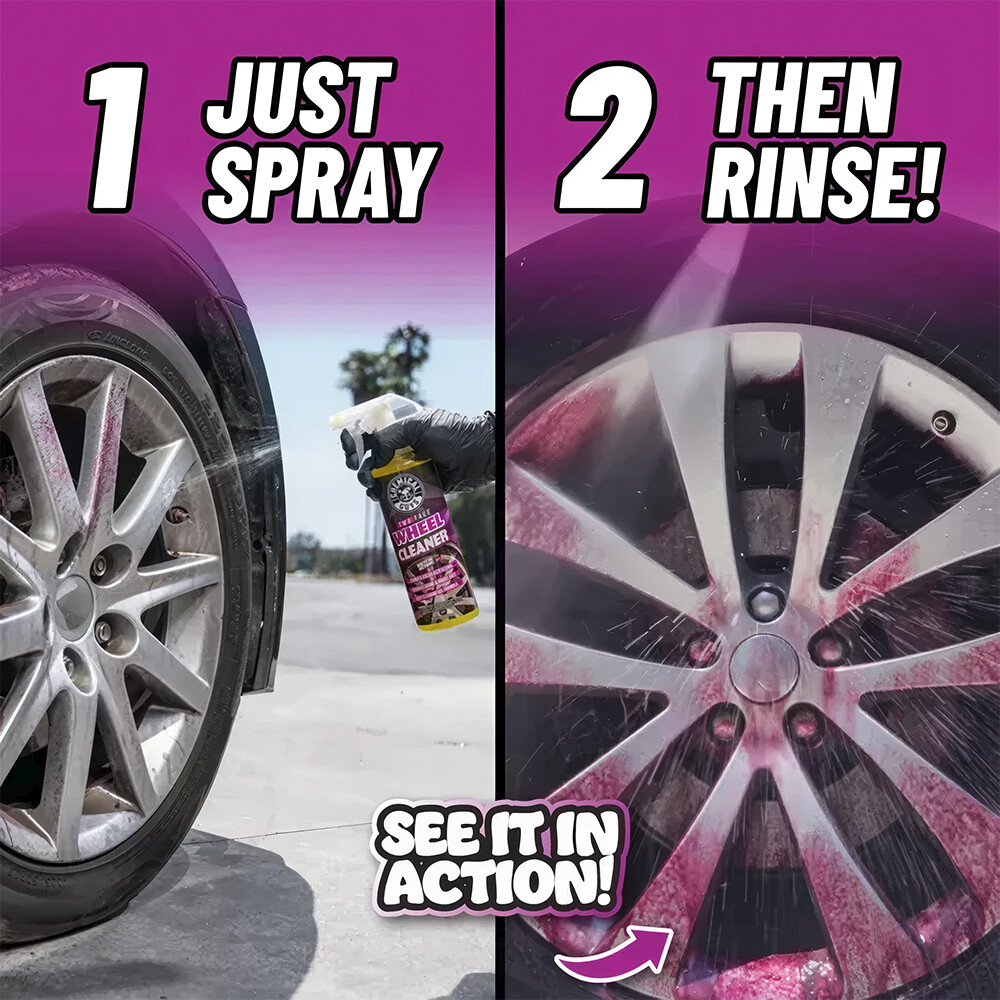 Засіб для чищення коліс з індикатором кольору Chemical Guys Two Face Color Changing Wheel Cleaner - 473мл Засіб для чищення коліс з індикатором кольору Chemical Guys Two Face Color Changing Wheel Cleaner - 473мл