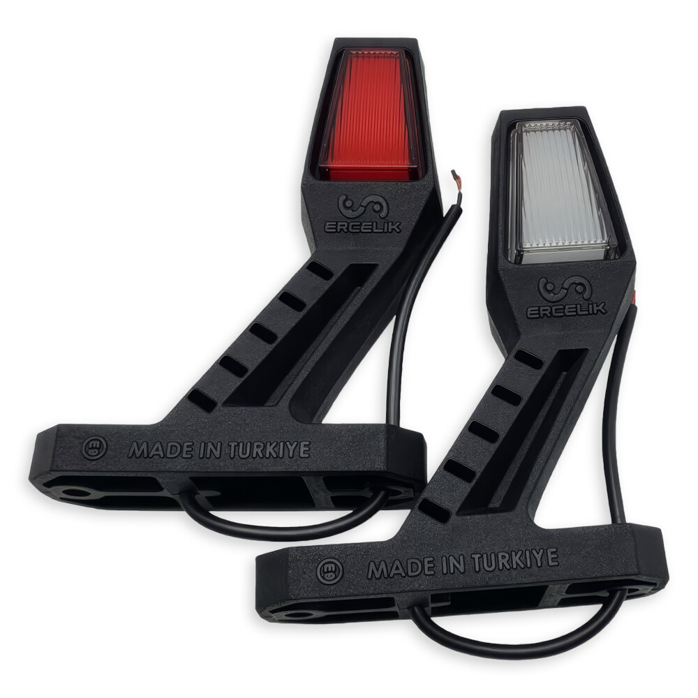 Ліхтар габаритний ріг, двоколірний, NEON 24V, середній